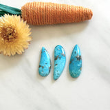 Large Sky Blue Freeform Ithaca Peak Turquoise, Set of 3 Background