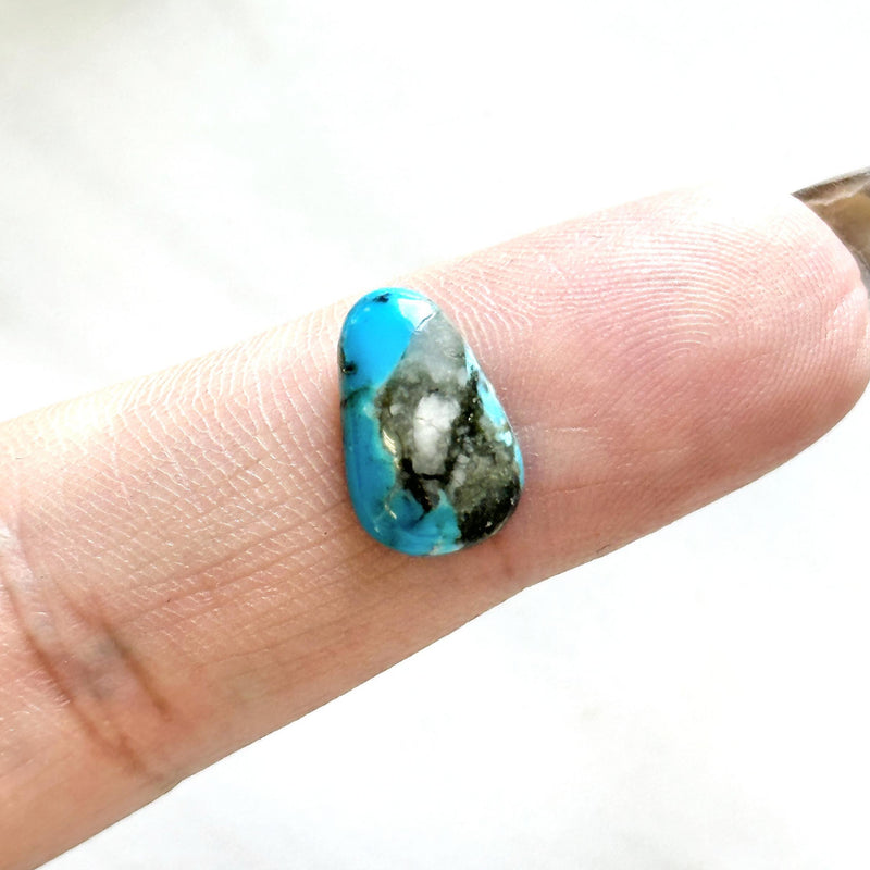 Small Sky Blue Freeform Bisbee Turquoise Background