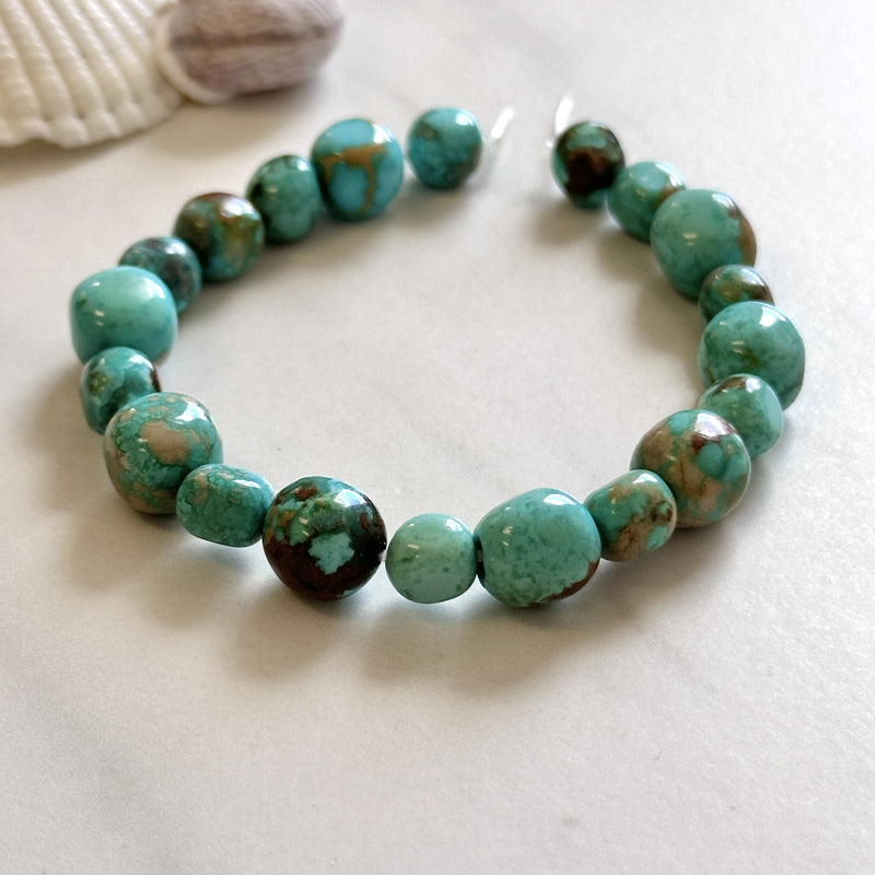 Sky Blue Fox Turquoise Nugget Beads Dimensions