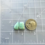 Medium Mint Green Mixed Namtso Lake Turquoise, Set of 2 Dimensions