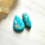 Large Sky Blue Mixed Royston Turquoise, Set of 2 Background