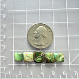 Small Mixed Cushion Mixed Turquoise, Set of 5 Dimensions