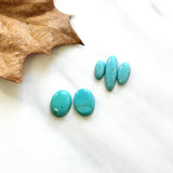 Small Sky Blue Mixed Kingman Turquoise, Set of 5 Background