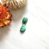 Small Lime Green Mixed Crescent Lake Variscite, Set of 2 Background