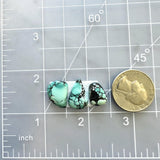 Small Sky Blue Mixed Yungai Turquoise, Set of 3 Dimensions