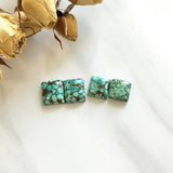 Small Sky Blue Square Namtso Lake Turquoise, Set of 4 Background