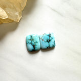 Medium Sky Blue Square Namtso Lake Turquoise, Set of 2 Background