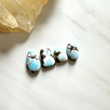 Small Faint Blue Mixed Sand Hill Turquoise, Set of 4 Background