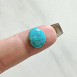 Small Sky Blue Round Bisbee Turquoise Background