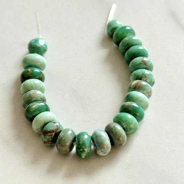 Small Sea Green Smooth Nugget Beads Lucid Variscite Dimensions