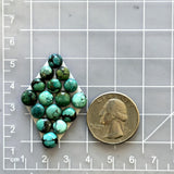 Small Mixed Round Yungai Turquoise, Set of 16 Dimensions
