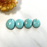 Small Sky Blue Freeform Tyrone Turquoise, Set of 4 Background