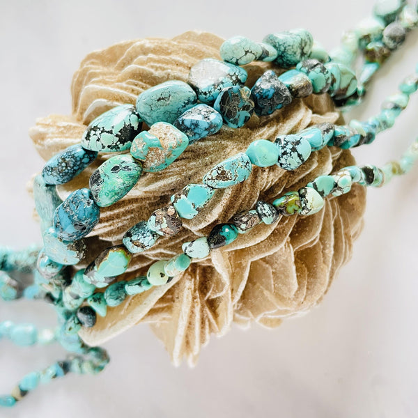 Yungai Turquoise Nugget Beads