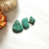 Small Bamboo Green Mixed Bamboo Mountain Turquoise, Set of 3 Background