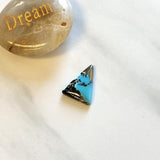 Large Sky Blue Triangle Ithaca Peak Turquoise Background