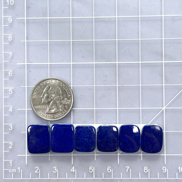 Small Deep Blue Cushion Lapis Lazuli, Set of 6 Dimensions