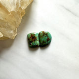 Small Bamboo Green Mixed Bamboo Mountain Turquoise, Set of 2 Background