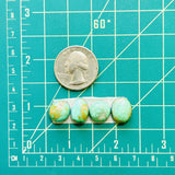Small Mint Green Mixed Carico Lake Turquoise, Set of 4 Dimensions