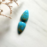 Small Sky Blue Teardrop Ithaca Peak Turquoise, Set of 2 Background