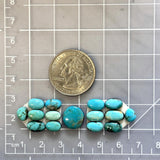 Small Sky Blue Mixed Mixed Turquoise, Set of 15 Dimensions