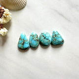 Small Sky Blue Mixed Namtso Lake Turquoise, Set of 4 Background