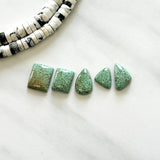 Small Mint Green Mixed Treasure Mountain Turquoise, Set of 5 Background