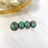 Small Sea Green Freeform Tyrone Turquoise, Set of 4 Background