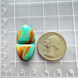 Large Sky Blue Freeform Royston Turquoise, Set of 2 Dimensions