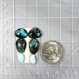 Small Mixed Mixed Mixed Turquoise, Set of 6 Dimensions