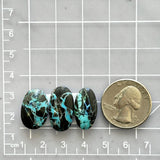 Medium Sky Blue Freeform Blue Moon Turquoise, Set of 3 Dimensions