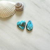Medium Sky Blue Mixed Ithaca Peak Turquoise, Set of 2 Background