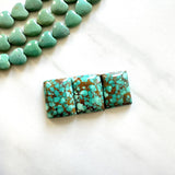 Large Sea Green Square Namtso Lake Turquoise, Set of 3 Background