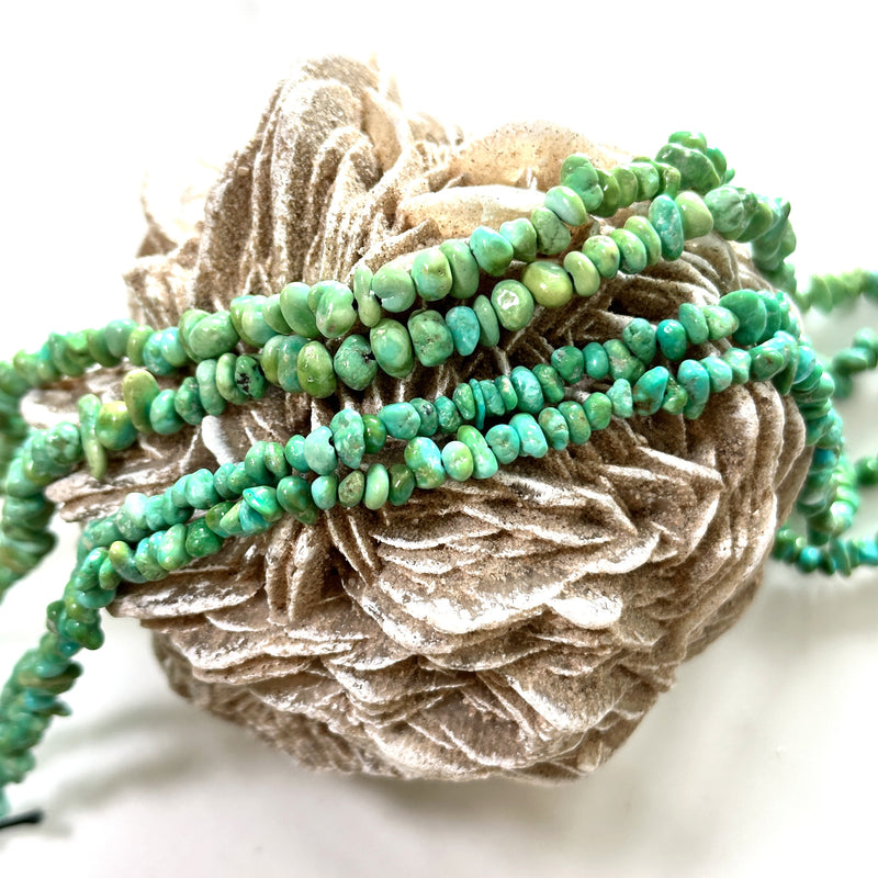 Green Sonoran Lime Turquoise Chip Beads