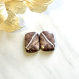 Large Red Freeform White Buffalo Dolomite, Set of 2 Background