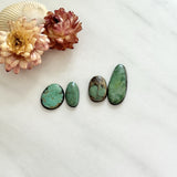 Small Sea Green Mixed Carico Lake Turquoise, Set of 4 Background