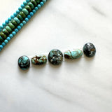 Small Mixed Mixed Mixed Turquoise, Set of 5 Background