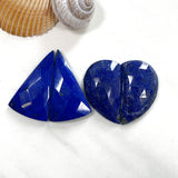 Large Deep Blue Mixed Lapis Lazuli, Set of 4 Background