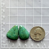 Large Deep Green Mixed Yungai Turquoise, Set of 2 Dimensions