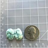 Large Faint Green Mixed Namtso Lake Turquoise, Set of 2 Dimensions