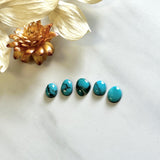 Small Sky Blue Mixed Yungai Turquoise, Set of 5 Background