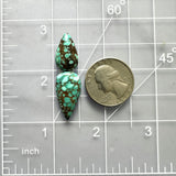 Medium Ocean Blue Teardrop Yungai Turquoise, Set of 2 Dimensions
