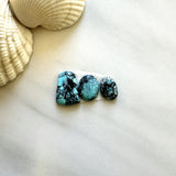 Small Sky Blue Mixed Yungai Turquoise, Set of 3 Background