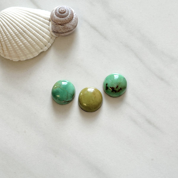 Small Mixed Round Mixed Turquoise, Set of 3 Background