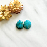 Small Sky Blue Mixed Lone Mountain Turquoise, Set of 2 Background