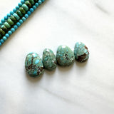 Small Sea Green Freeform Namtso Lake Turquoise, Set of 4 Background