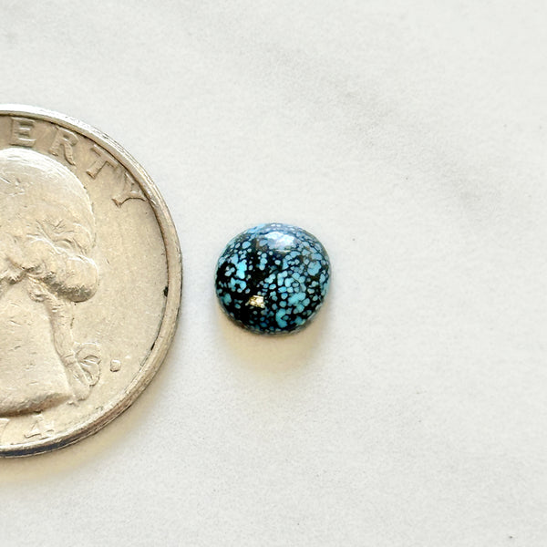 Small Deep Blue Round Lander Blue Turquoise Dimensions