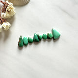 Small Mint Green Mixed Crescent Lake Variscite, Set of 8 Background
