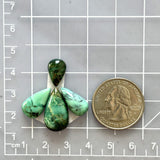 Medium Sea Green Teardrop Crescent Lake Variscite, Set of 4 Dimensions