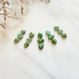 Small Lime Green Mixed Sonoran Gold Turquoise, Set of 15 Background