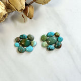 Small Mixed Mixed Mixed Turquoise, Set of 16 Background